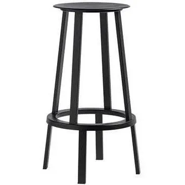 Barkruk - Revolver - Zwart