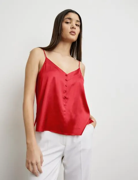 Elegante blousetop met spaghettibandjes