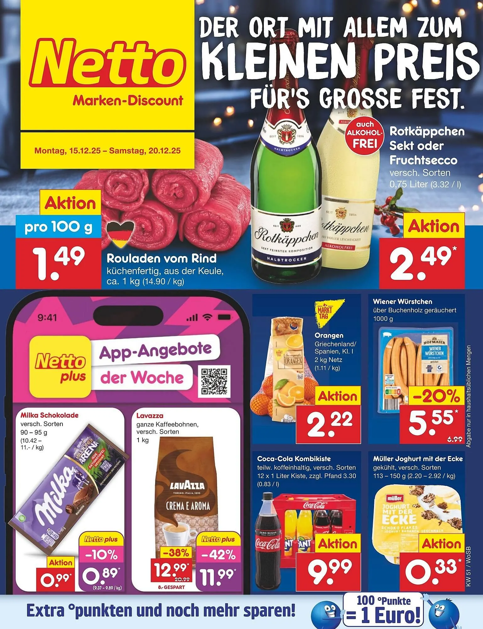 Netto Marken-Discount DE folder van 15 december tot 20 december 2025 - Folder pagina 1