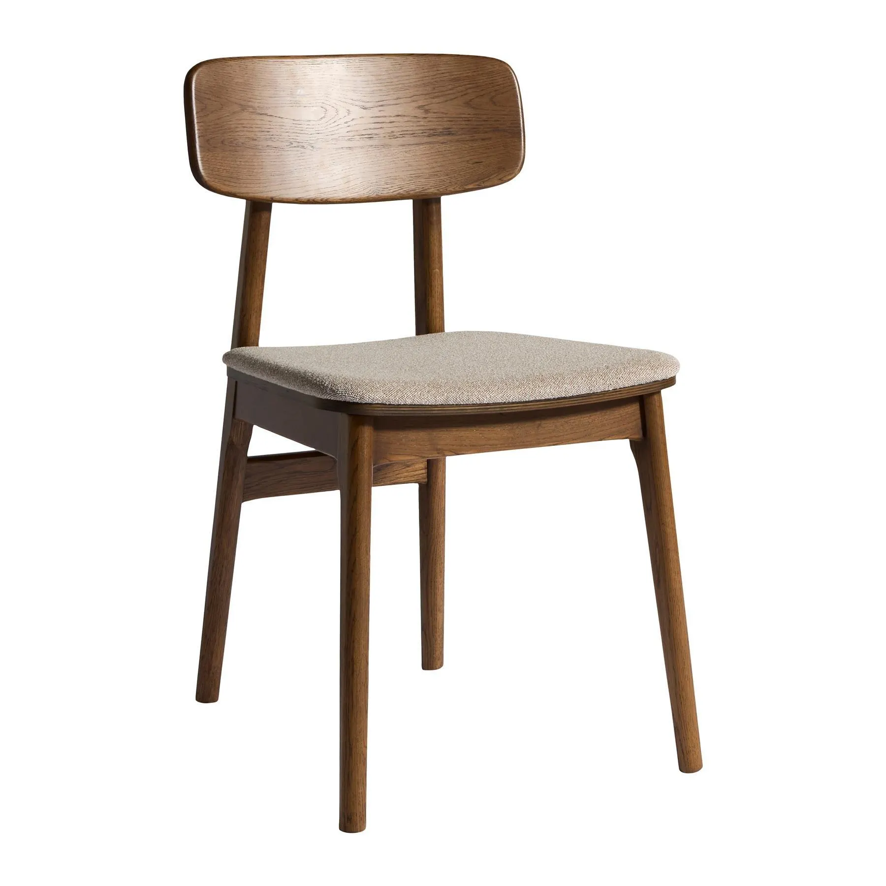 by fonQ Cade Eetkamerstoel - Smoked Eiken - Zand