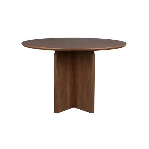 Housecraft Living Laurent Eettafel Rond 120 cm Rond Hout Walnoot kleurig Bruin