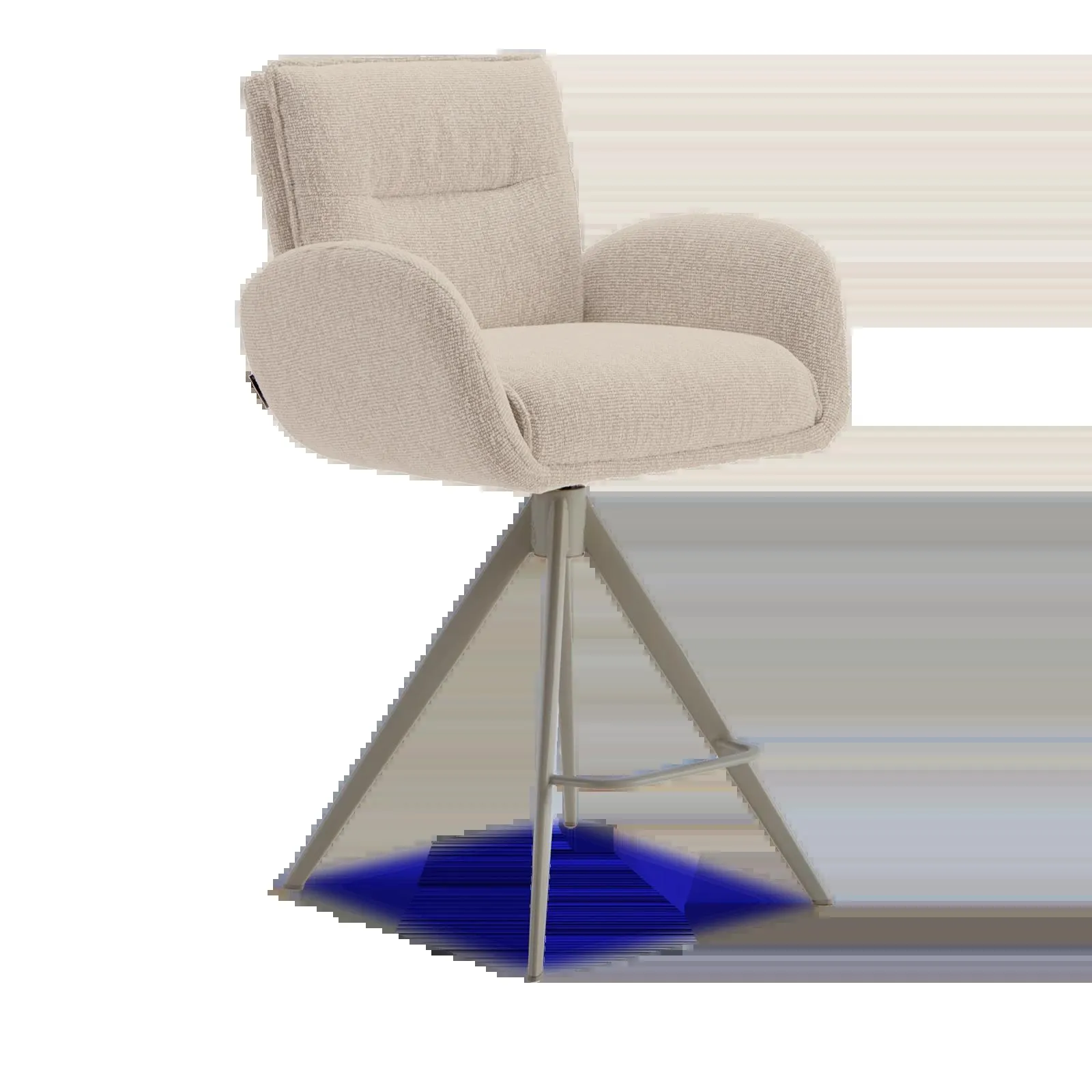 Barstoel Skye (poot: beige) - Lodge Linen