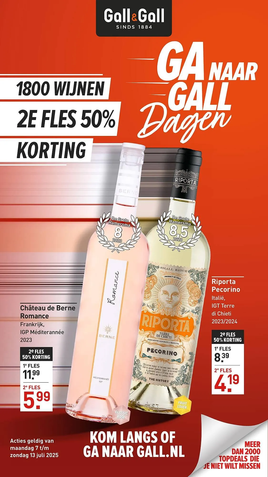 Gall & Gall folder van 7 juli tot 13 juli 2025 - Folder pagina 1