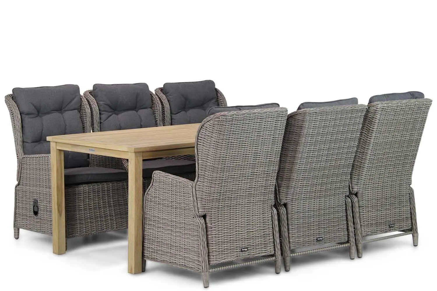 Garden Collections Edingburgh/Weston 210 cm dining tuinset 7-delig