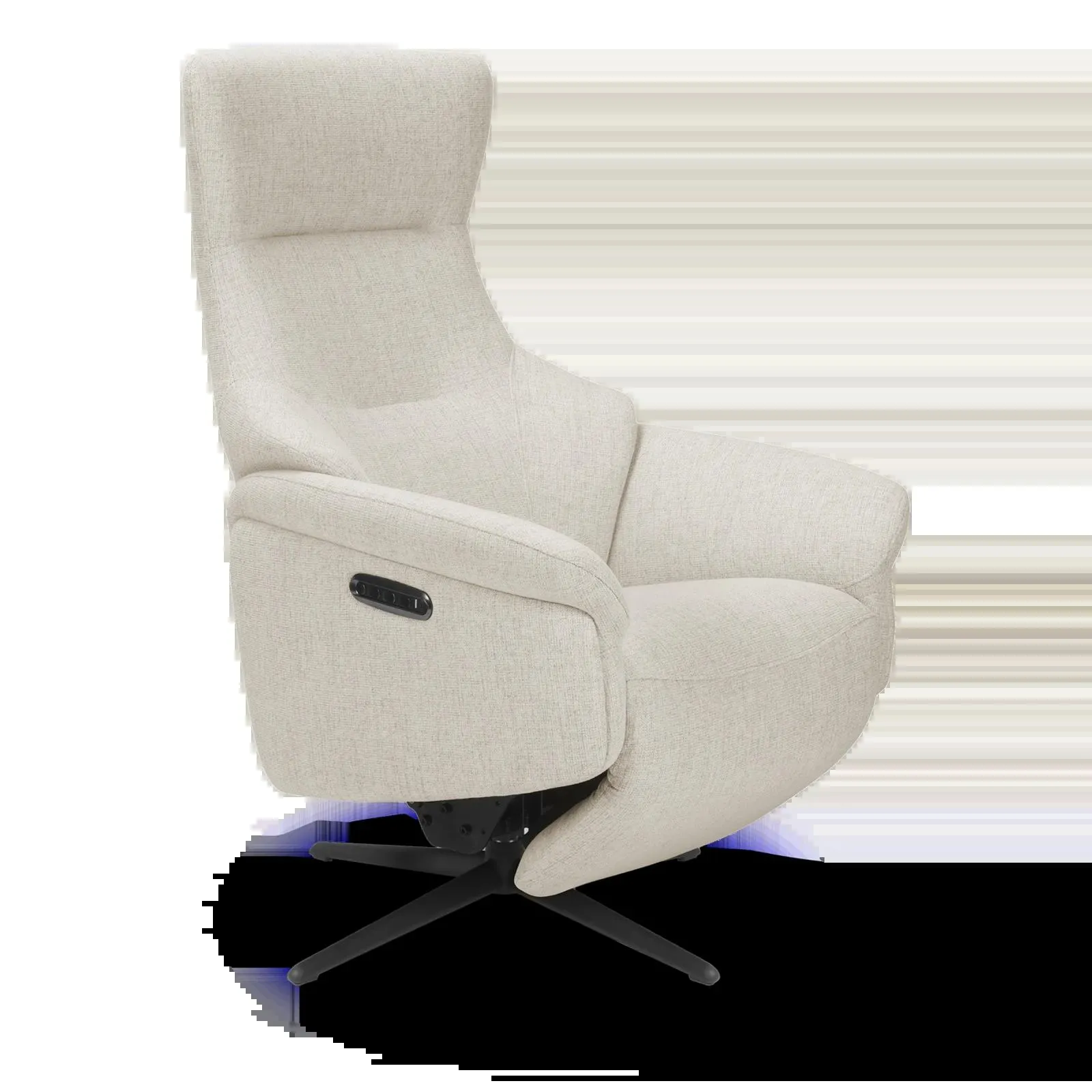 Relaxfauteuil (elektrisch/zwart) Impreza - Soda Beige