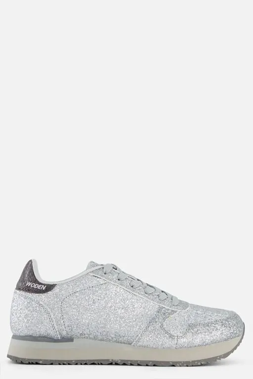 Ydun Icon Sneakers glitter grijs Textiel