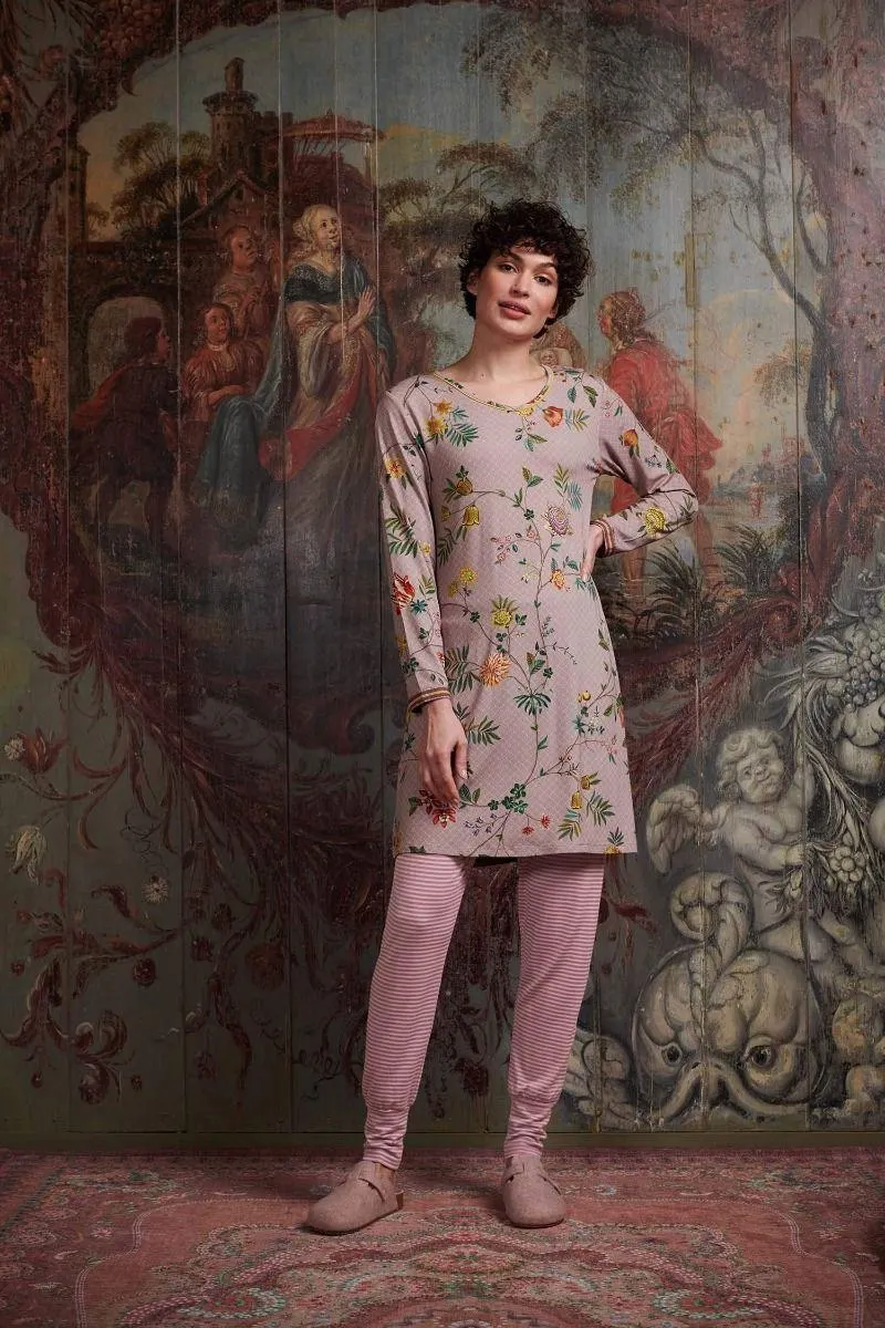 Nachthemd Lange Mouw La Dolce Vita Lila