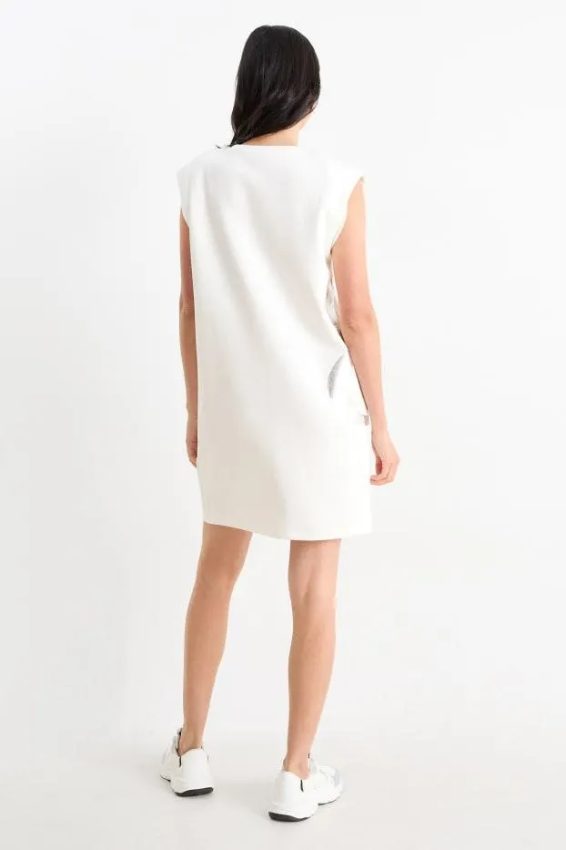 Jersey dress - shiny