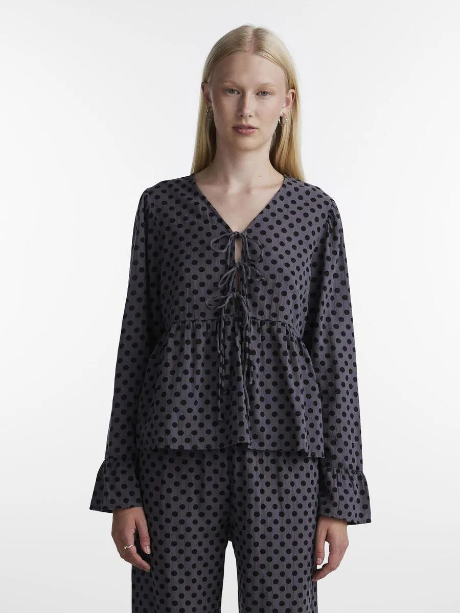 PCALICE STRIK TOP MET LANGE MOUWEN