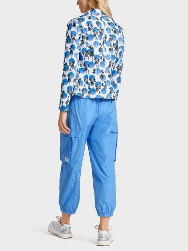 Strandpuntblazer van scubamateriaal