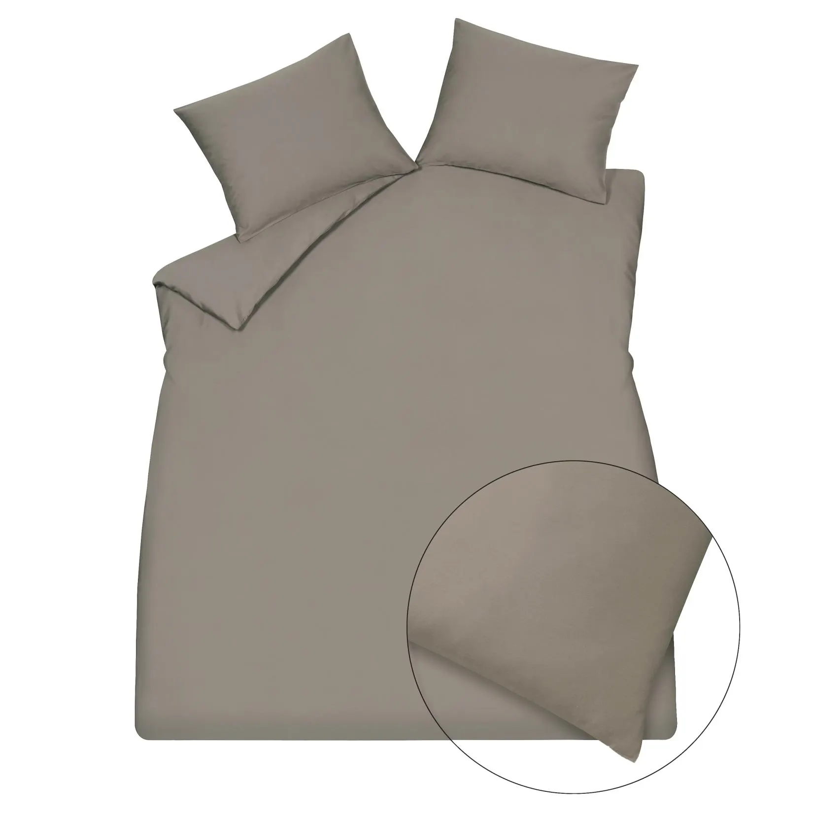 SATIN LUXE XL dekbedovertrekset | espresso