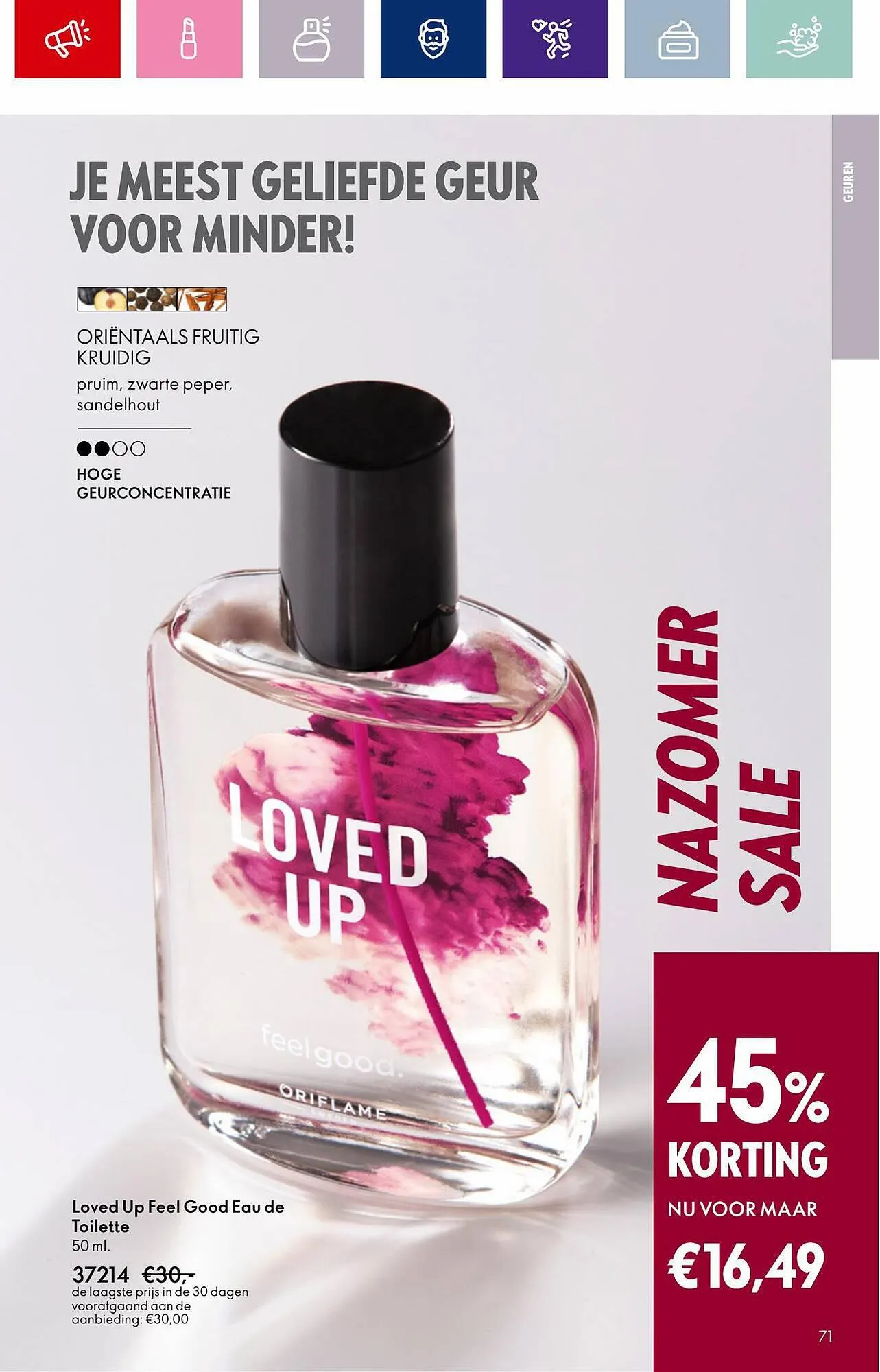 Oriflame folder van 12 september tot 3 oktober 2023 - Folder pagina 71