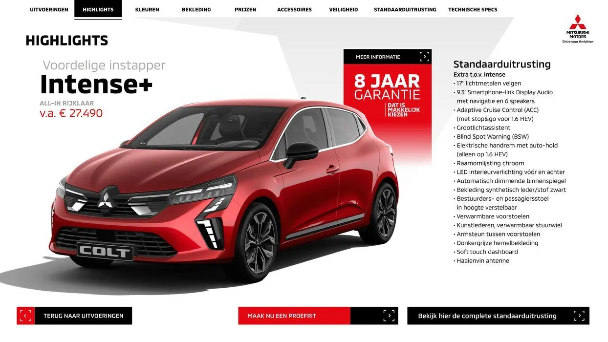 Mitsubishi Colt van 10 mei tot 10 mei 2025 - Folder pagina 6