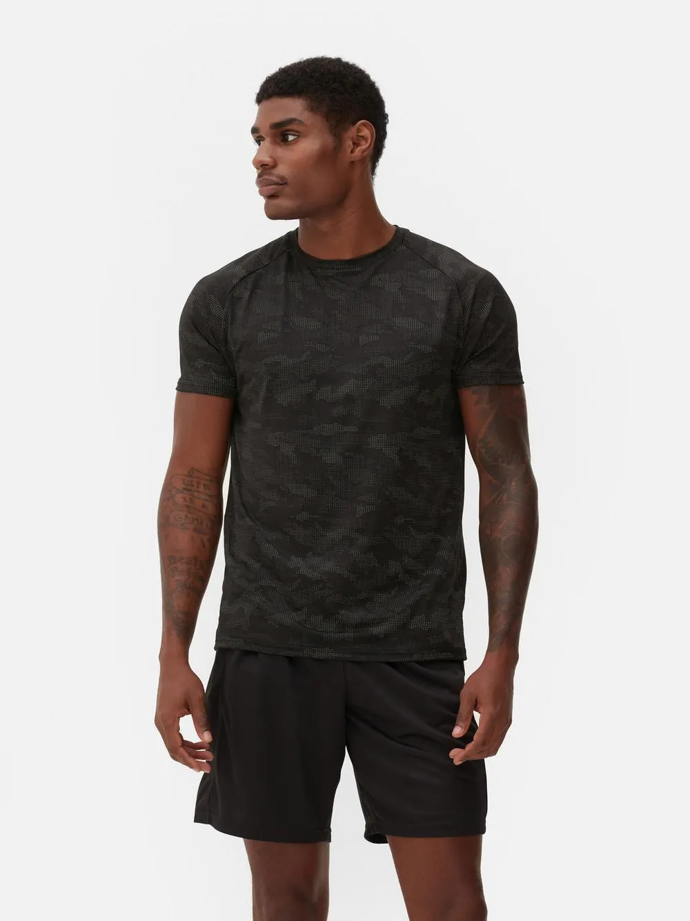 Sport-T-shirt met ronde hals