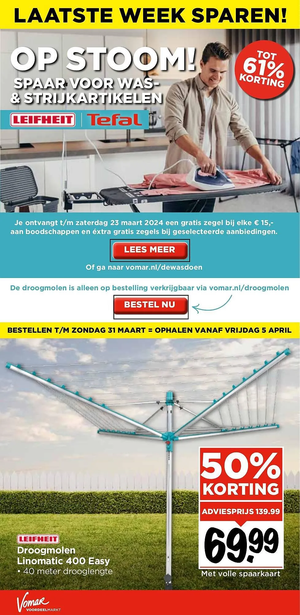 Vomar Voordeelmarkt weekend folder van 21 maart tot 23 maart 2024 - Folder pagina 36