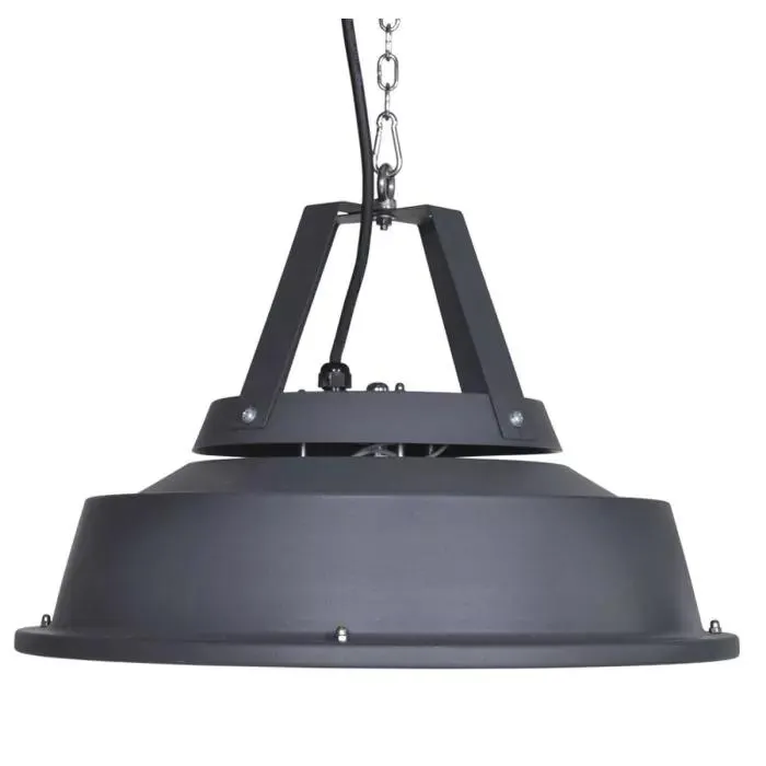 Hangende heater Retro 43 cm - donker grijs