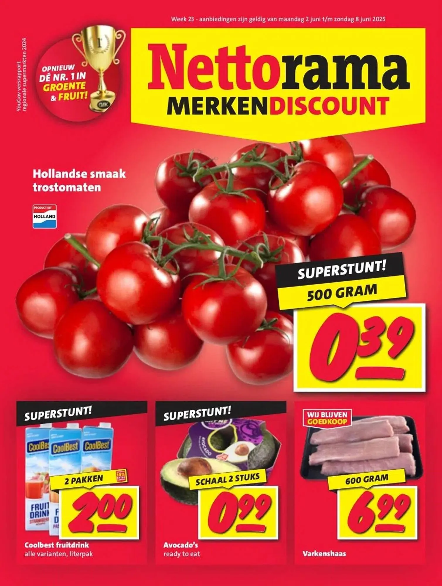 Nettorama folder van 2 juni tot 9 juni 2025 - Folder pagina 1