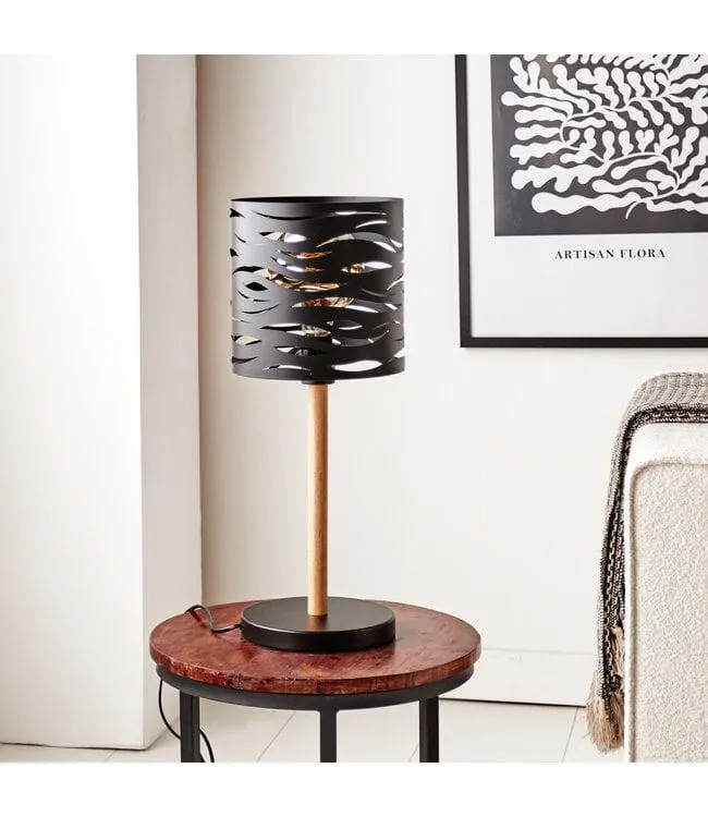 Industriële tafellamp Freckle zwart