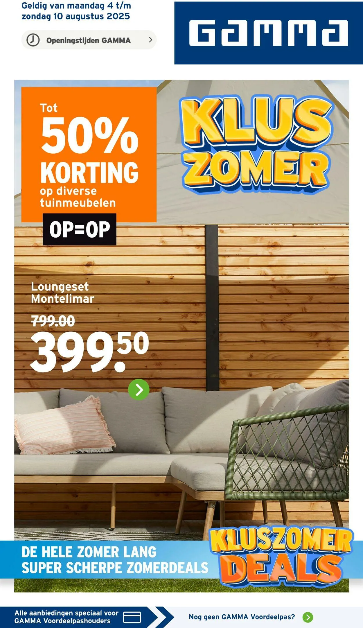 Gamma van 4 augustus tot 10 augustus 2025 - Folder pagina 1