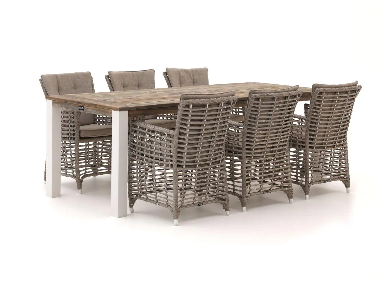 Manifesto Ortello/ROUGH-S 220cm dining tuinset 7-delig