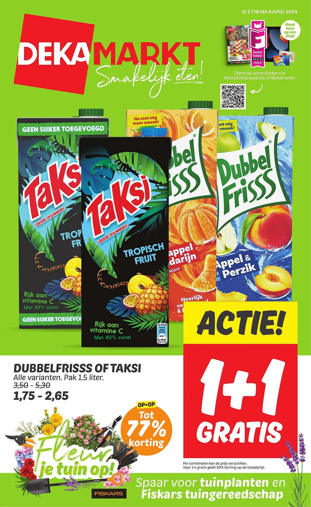 Dekamarkt folder van 2 april tot 8 april 2024 - Folder pagina 1