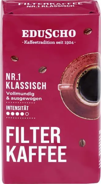 Eduscho Filterkaffee Nr. 1 Klassisch gemahlen 500 g