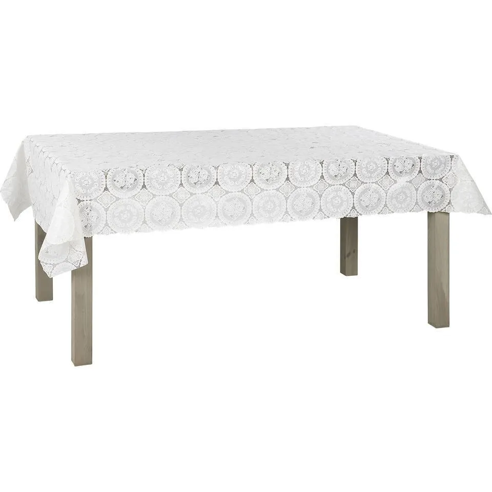 Tafelzeil Rosalie Wit