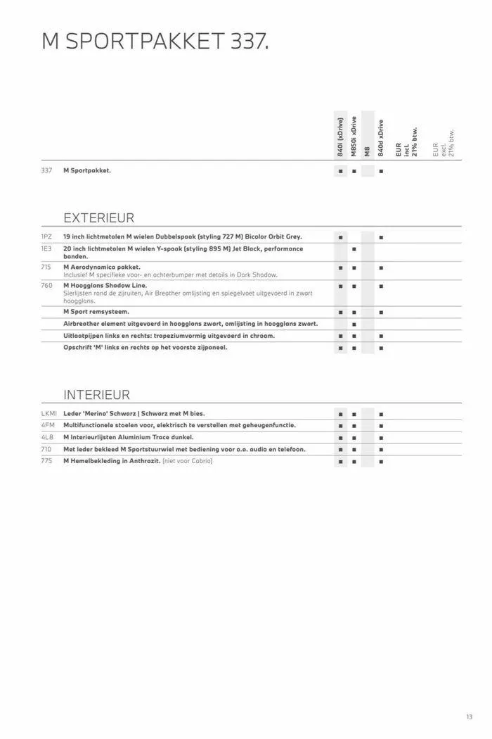 8-serie Coupé & Cabrio van 12 november tot 12 november 2024 - Folder pagina 13