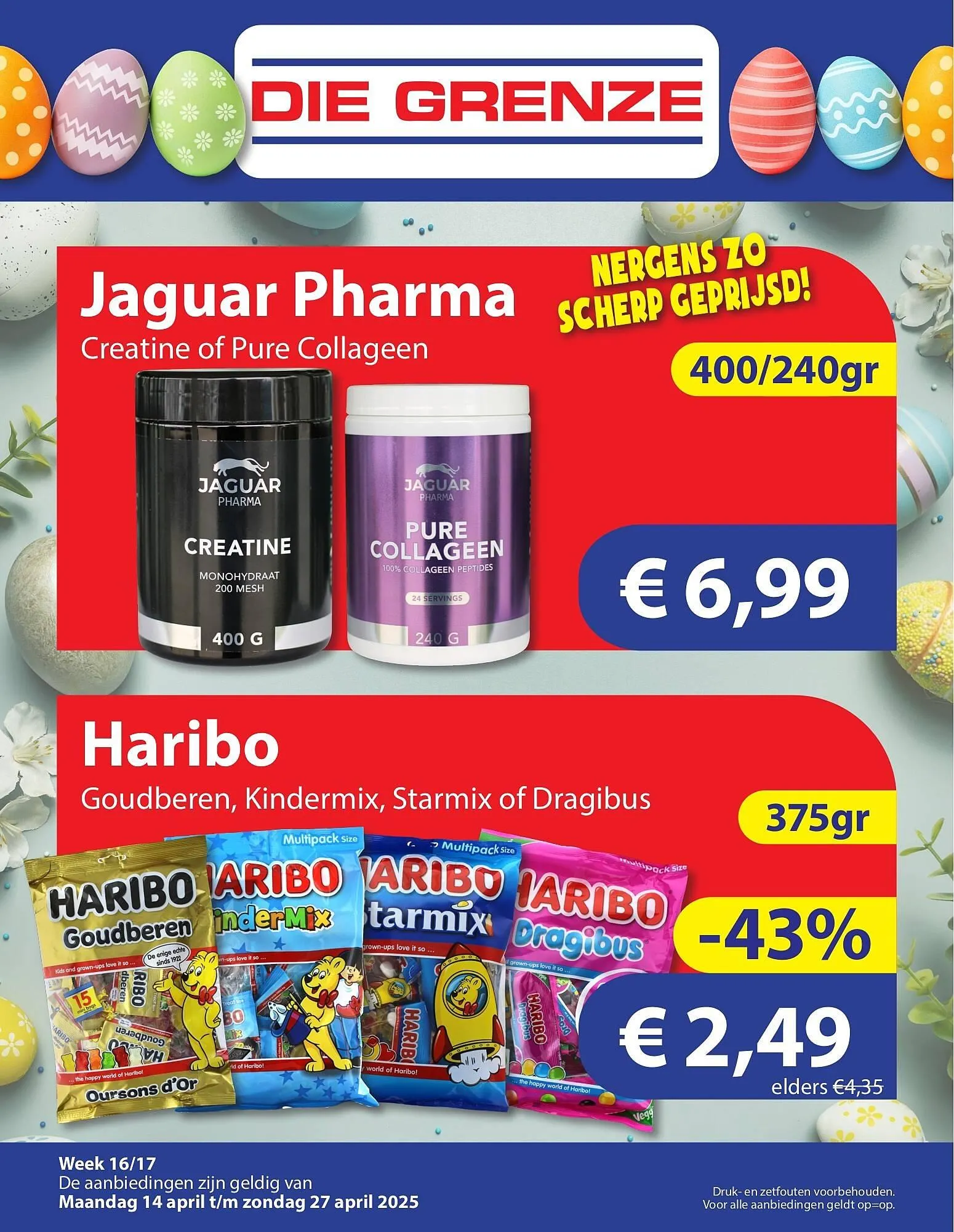 Die Grenze folder van 14 april tot 27 april 2025 - Folder pagina 1