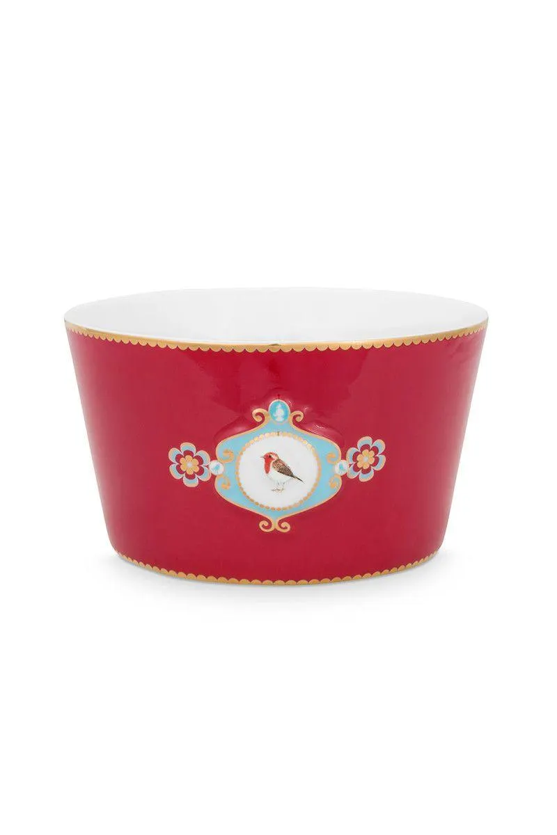 Love Birds Kom Rood 15cm