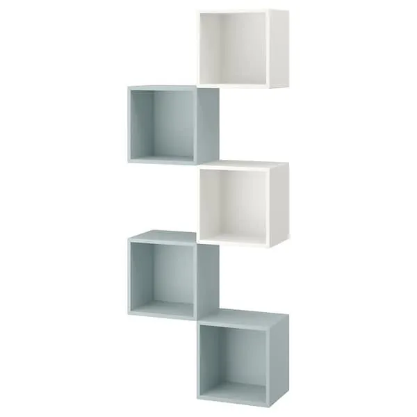 Wandopbergcombinatie, veelkleurig/licht grijsblauw