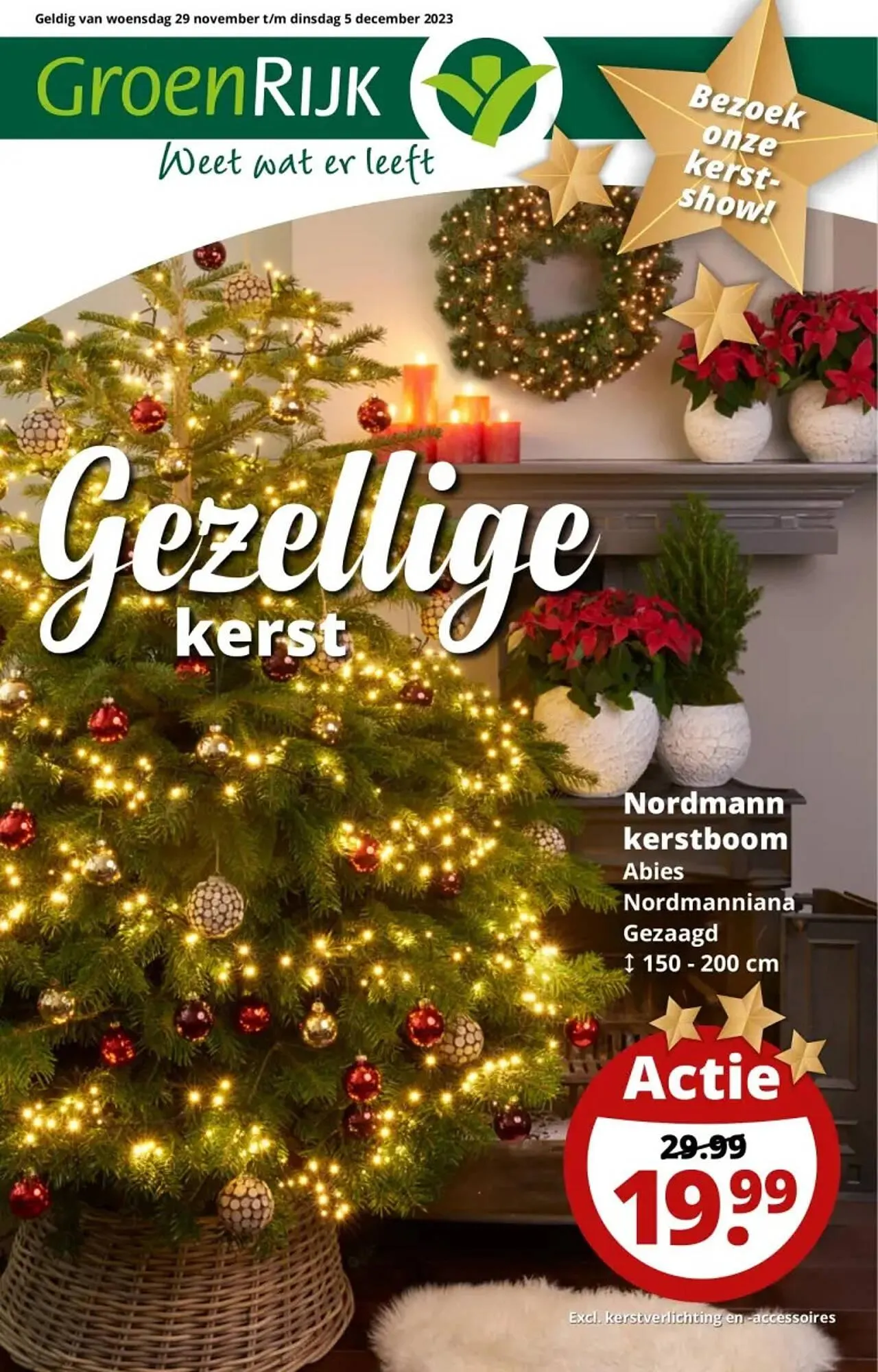 GroenRijk folder van 29 november tot 5 december 2023 - Folder pagina 1