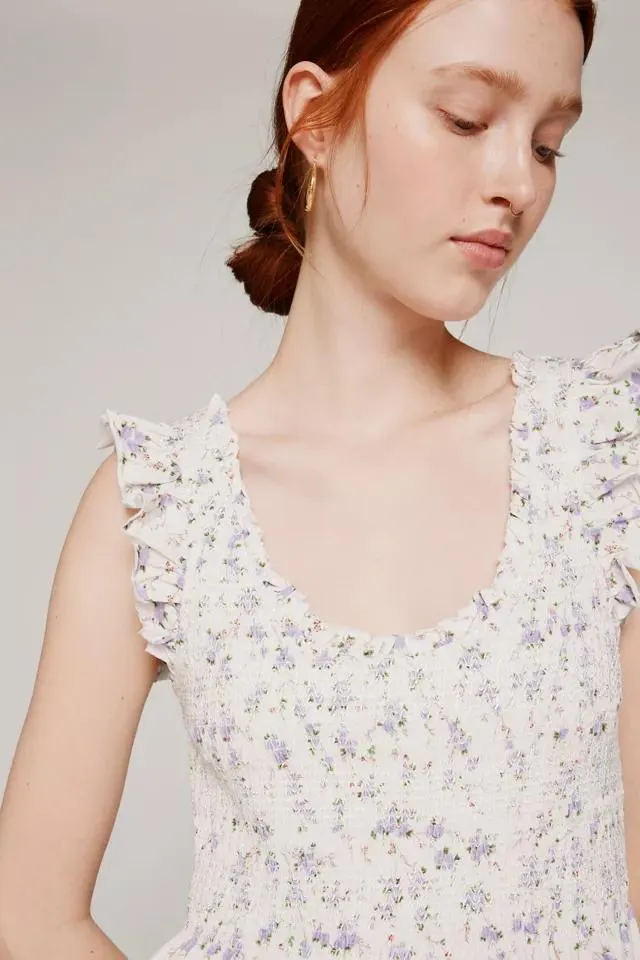 Love Shack Fancy Chessie Floral Maxi Dress