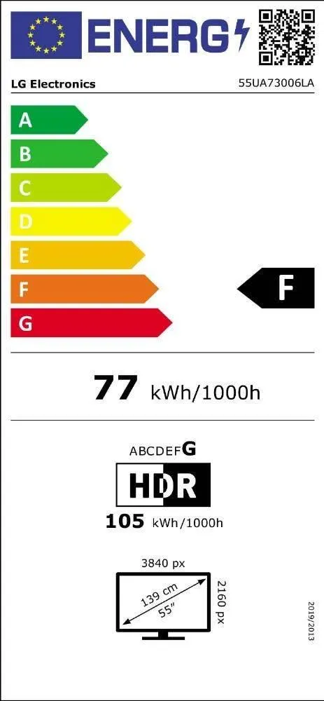 LG 4K SMART 55UA73006LA (2025)
