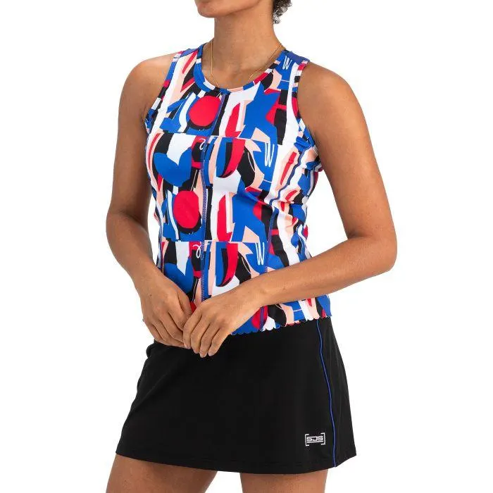 Janika tennis tanktop dames real white