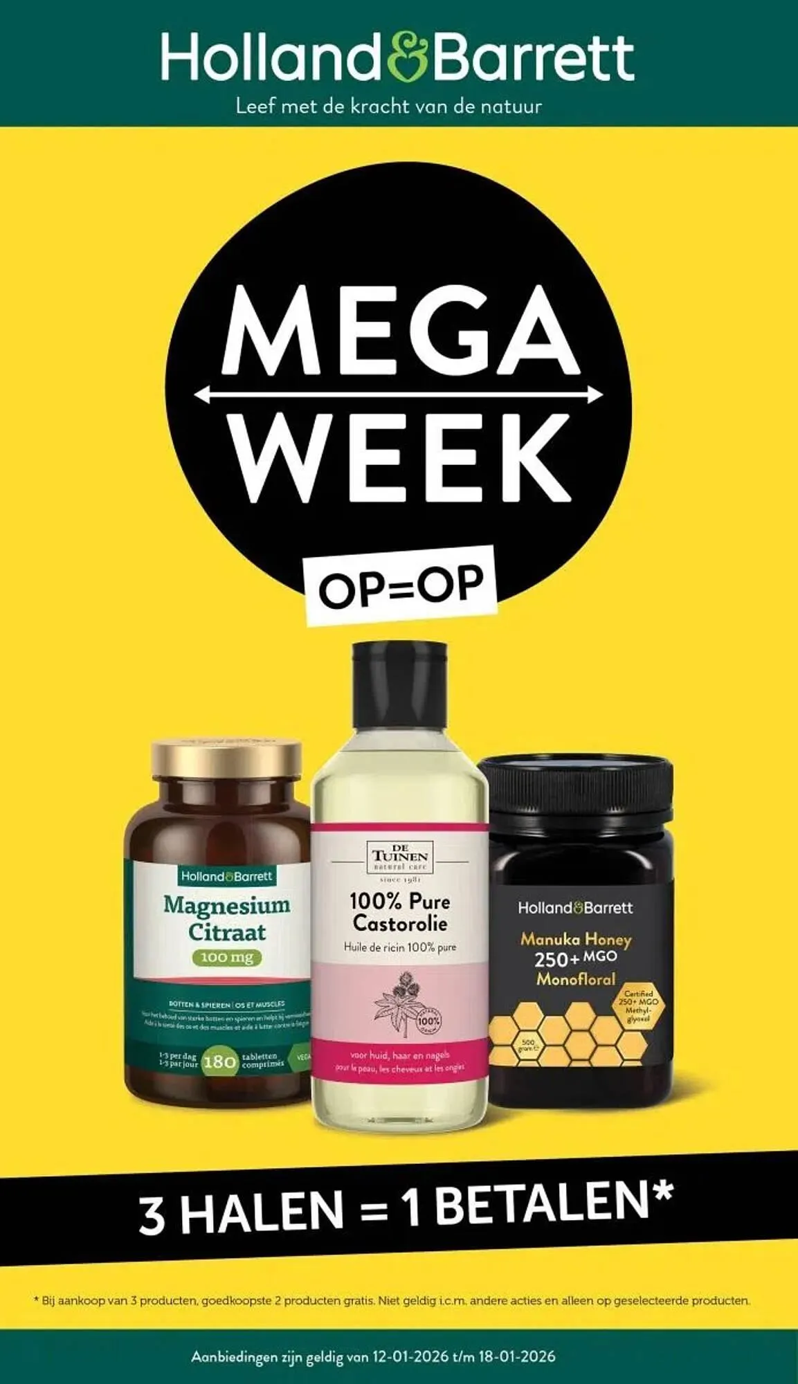 Holland & Barrett folder van 12 januari tot 18 januari 2026 - Folder pagina 1
