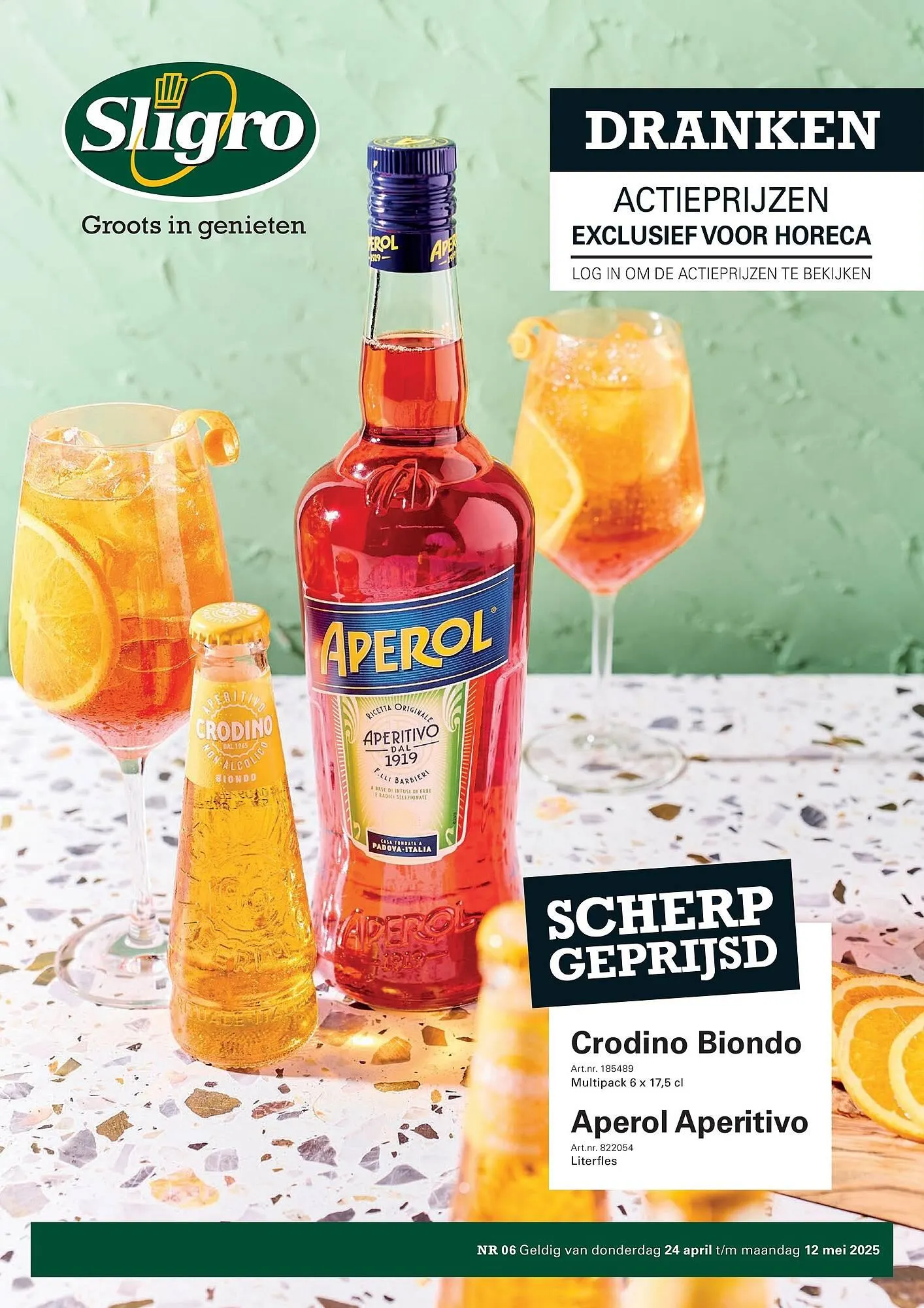 Sligro folder van 24 april tot 12 mei 2025 - Folder pagina 1