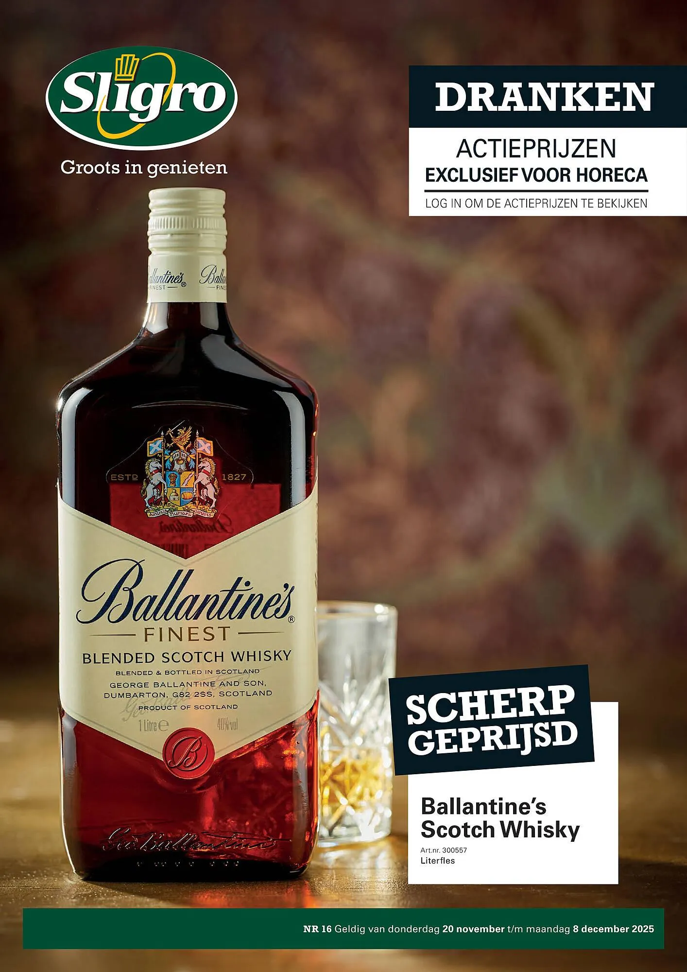 Sligro folder van 20 november tot 8 december 2025 - Folder pagina 1