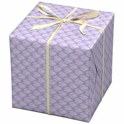 Cadeaupapier - 10 meter - retro paars