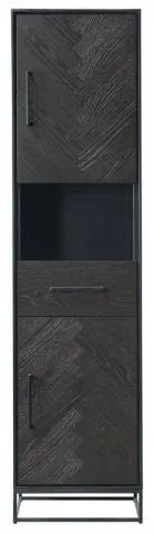 Opbergkast Veneta (49 Cm) eiken fineer zwart