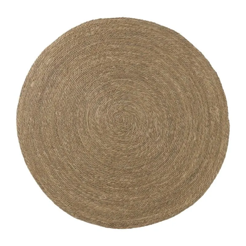 Vloerkleed riet - bruin - ø120 cm