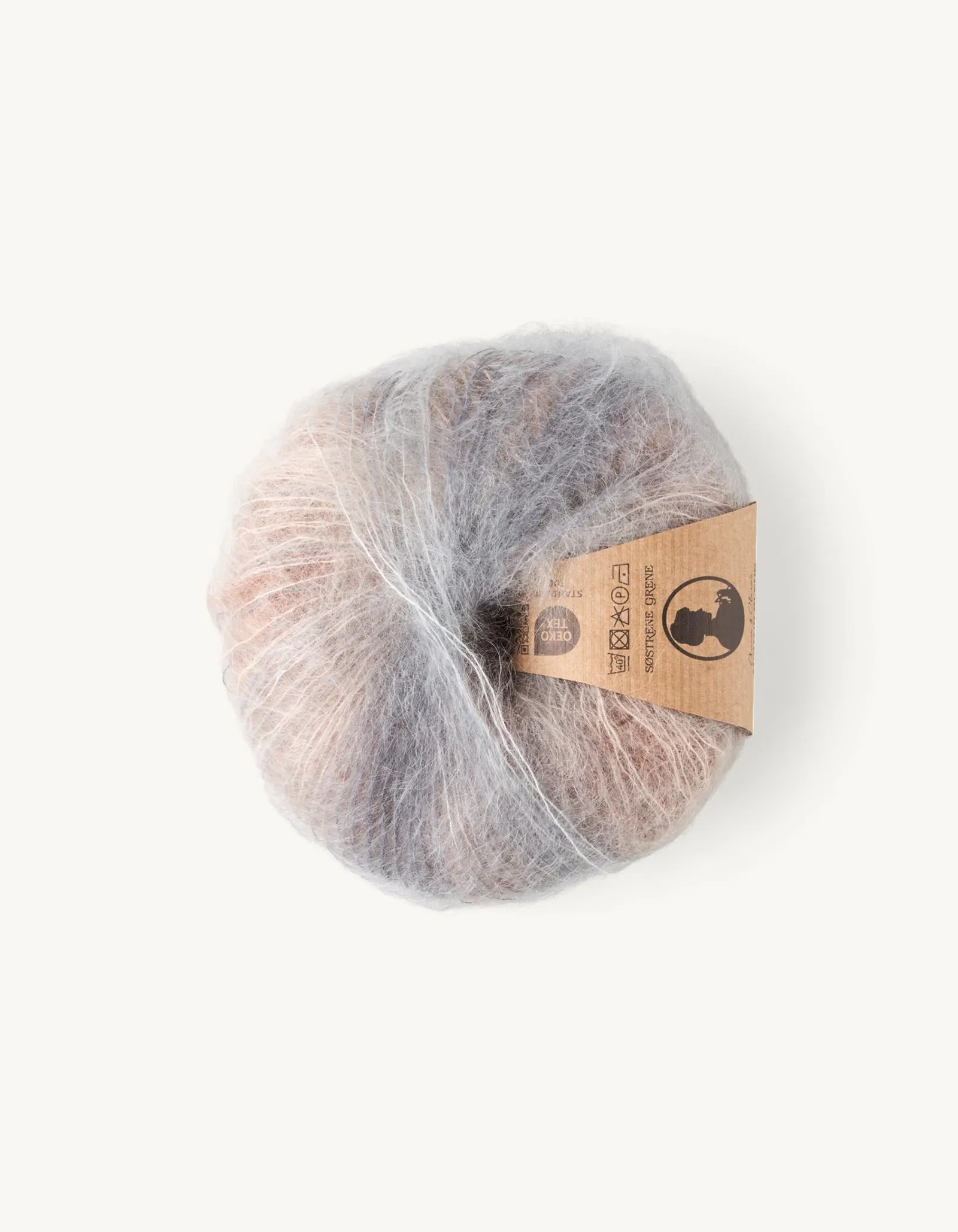 Mohairgaren met nylon