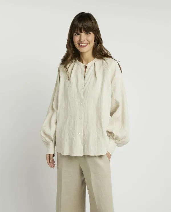 Linnen-katoen blouse