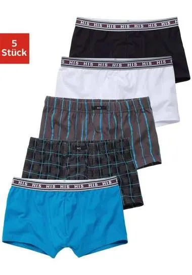H.I.S Boxershort verschillende creaties (set, 5 stuks)