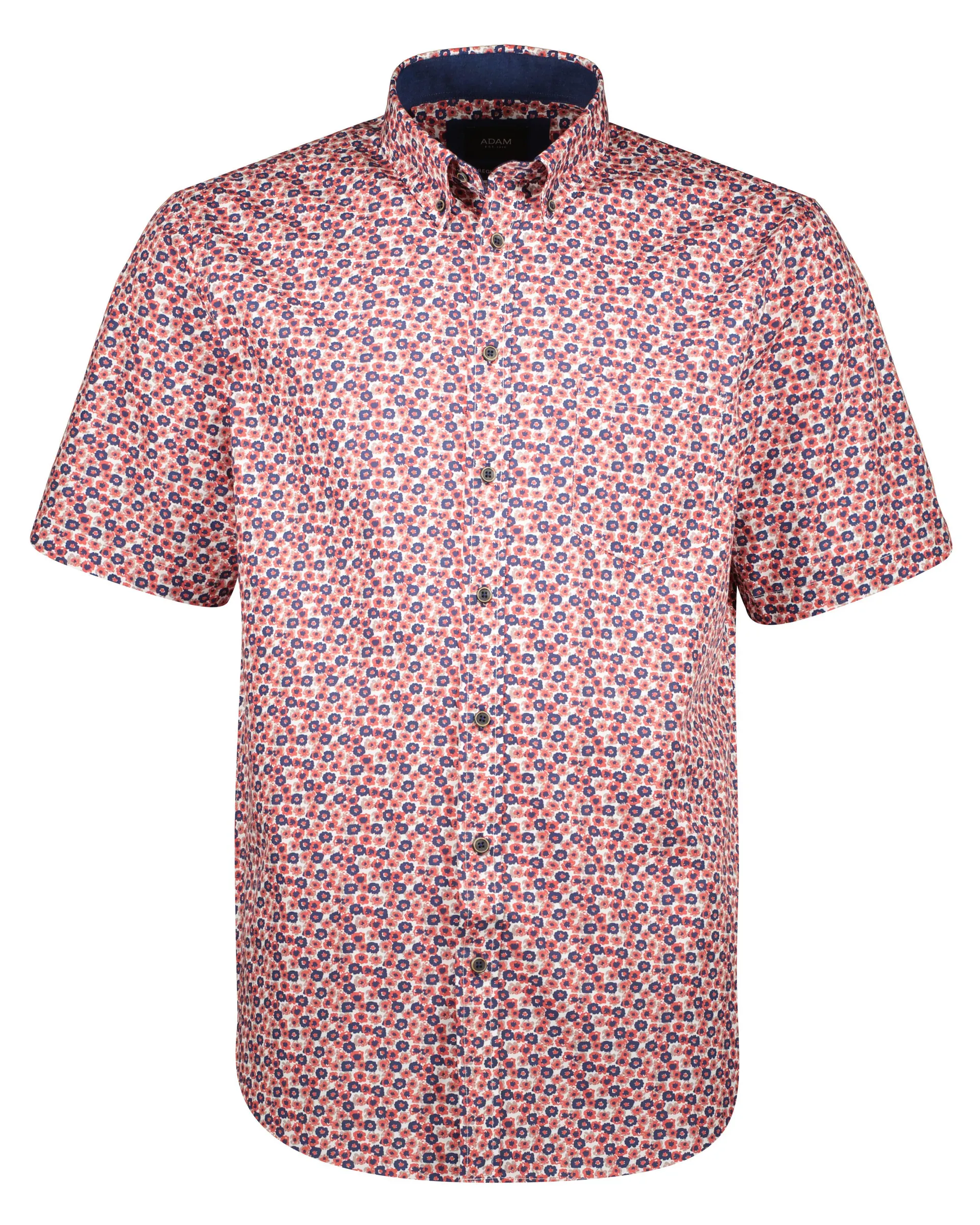 Overhemd met Bloemprint Zalm