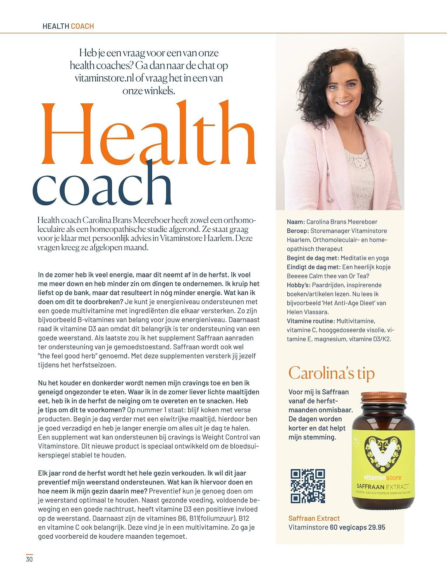 Vitaminstore folder van 1 september tot 31 oktober 2023 - Folder pagina 30