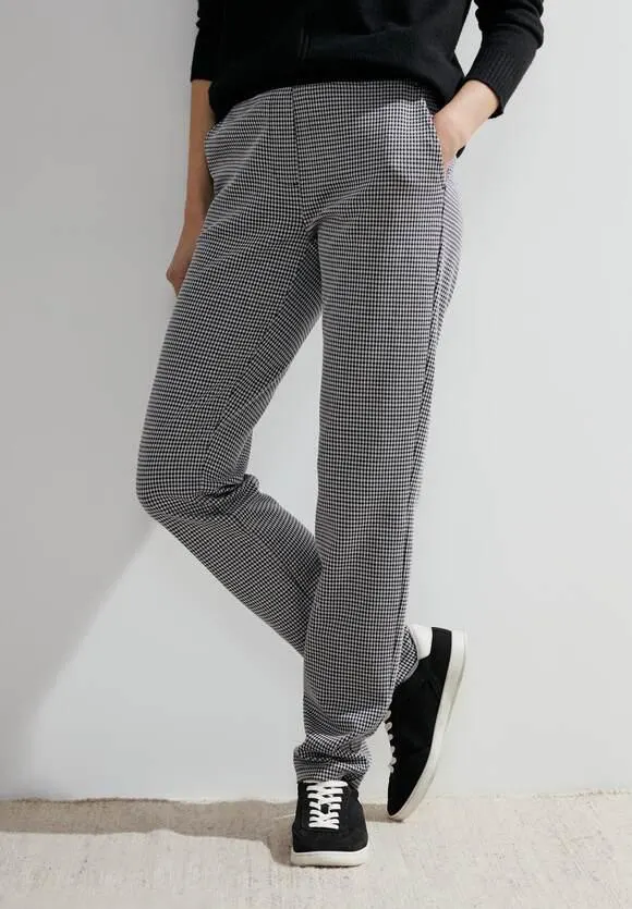 Casual fit ruiten broek