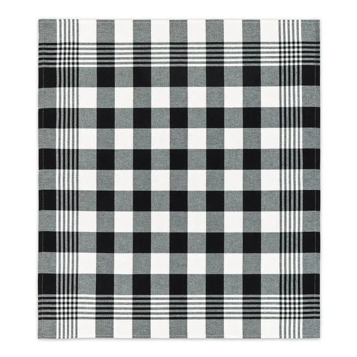 DDDDD Theedoek Block 60x65cm - black - set van 6