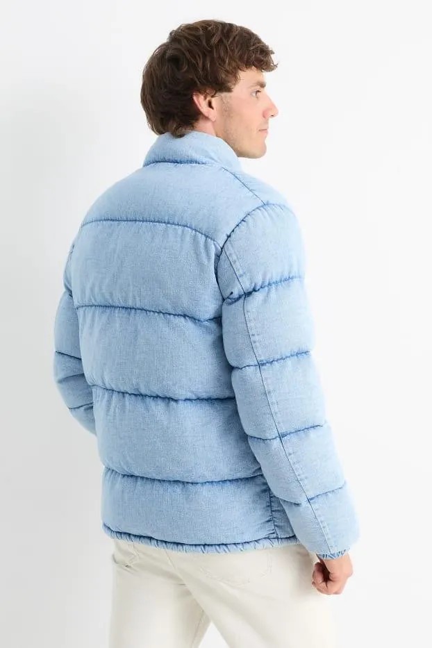 Quilted denim jacket