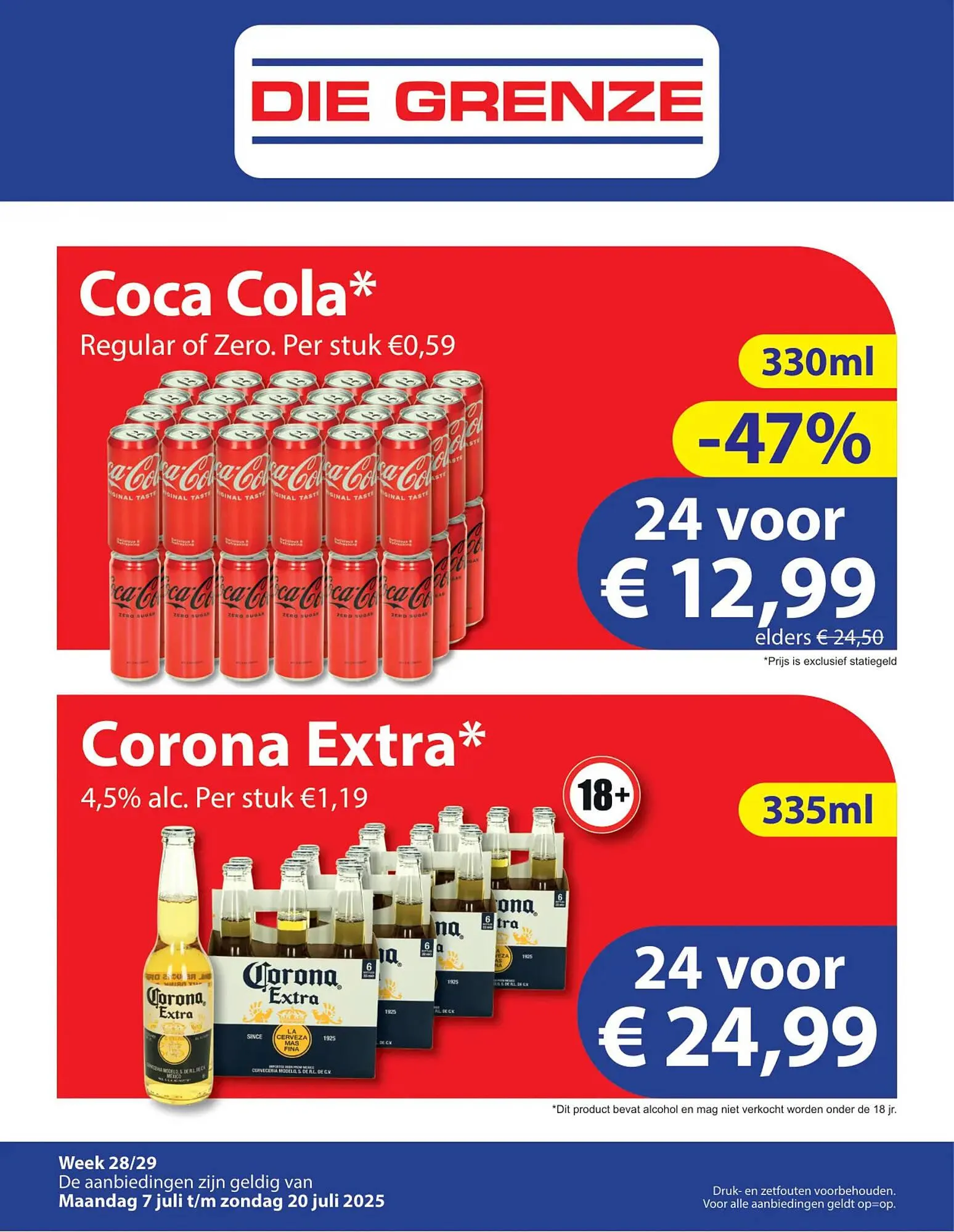 Die Grenze folder van 7 juli tot 21 juli 2025 - Folder pagina 1